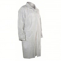 Sz M 25ct CELLUCAP Disposable Lab Coat 3302EWS A86