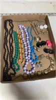 Costume Jewelry w/ Pleasanton Charm Bracelet, Ten