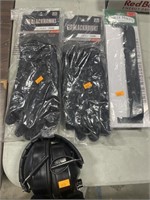 Blackhawk gloves ,shotgun sling , earmuffs