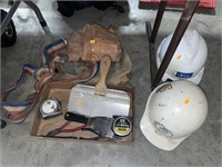 Tool bags, hard hats, misc tools