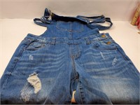 Wax Jeans distressed Denim Overalls