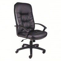 Executive Chair: Fixed Arm, Black, 452R28 B107