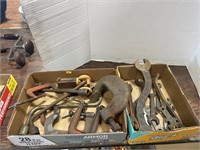 Vintage Clamps , wrenches and misc tools