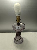 Depression Era Amethyst Lamp