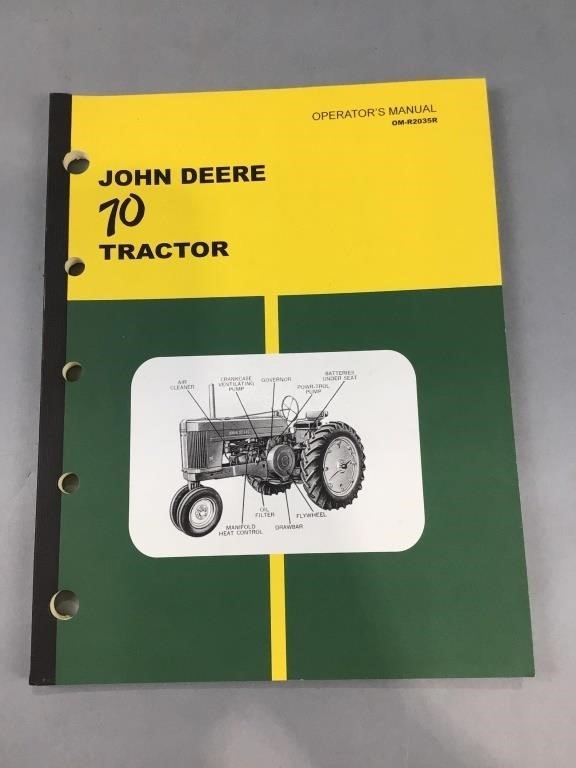John Ceere 70 tractor owners manual