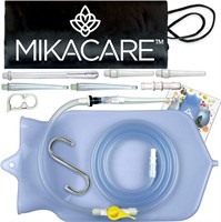 Mikacare Enema Bag Kit Clear Non-Toxic Silicone. F