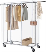 1 GREENSTELL Clothes Rack with Cover, Adjustable