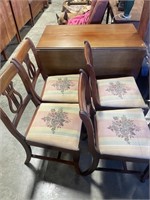 Drop leaf table w/ 6 chairs