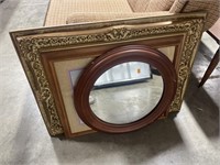 Home decor pictures and mirror