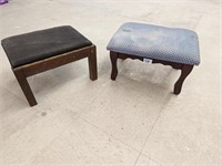 2 Wooden Footstools