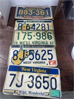 Vintage Wv license plates
