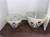 Vintage fire king bowls