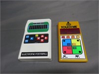 Lot of 2 Tiger Electornics Football Touch Me Games