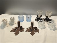 Lot of Various Candle Holders, 5 Sets