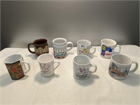 Lot of Various Coffee Mugs, 8 Pcs