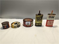 Lot of Advertising Cans- 5 Pieces