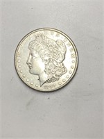 1889 Morgan silver dollar, nice detail