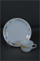 Pyrex Plate & Matching Cup