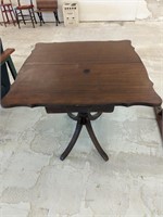 Antique Mahogany-Swivel Open Game Table