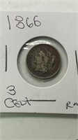 1866 3-cent piece