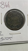 1866 2-cent piece