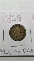1858 Flying Eagle cent