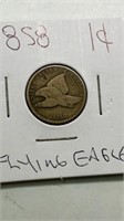 1858 Flying Eagle cent