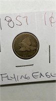 1857 Flying Eagle cent