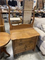 Antique oak washstand