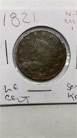 1821 Large cent