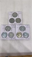 3 sets of P/D/P 1943 steel pennies