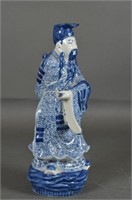 Chinese B&W Porcelain Figurine