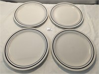 Newcor Stoneware Dinner Plates,  4 Pc