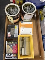 Screws, Finishing Nails, Alcohol Pads