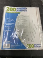 200 Poly Sheet Protectors