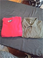 Mens shirts lot of 2 size XL