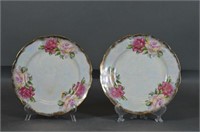 2 Japanese Lusterware Plates
