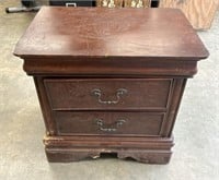 27" tall Wooden Night Stand Table w/ 2 Drawers,