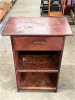 Vintage Wooden Night Stand Desk 30" tall