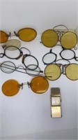 Several sets of some very old glasses & older