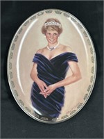 Princess Diana 9" Oval Plate Queen of Our Hearts
