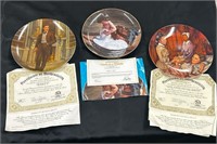 3 "Gone with the Wind" Plates with Certificates
