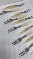 Vintage 12-piece hors d’oeuvres forks set