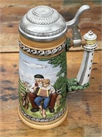 Norman Rockwell 9.5" Stein "The Music Lesson"