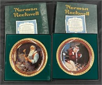2 Norman Rockwell Plates and 2 Certificates
