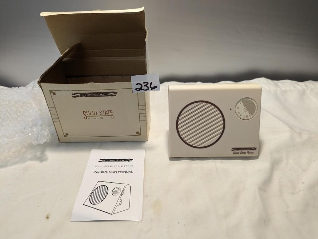 Solid State Radio, In Box
