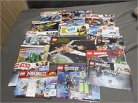 Large Lot of Lego Instruction Booklets