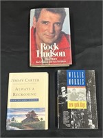 3 First Edition Books "Rock Hudson", "New York