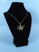 Stainless Steel Necklace "W"