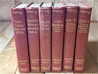 6 Review of Reviews Antique Books by Kipling 1899